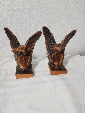 Bronze Eagle Bookends - Pair